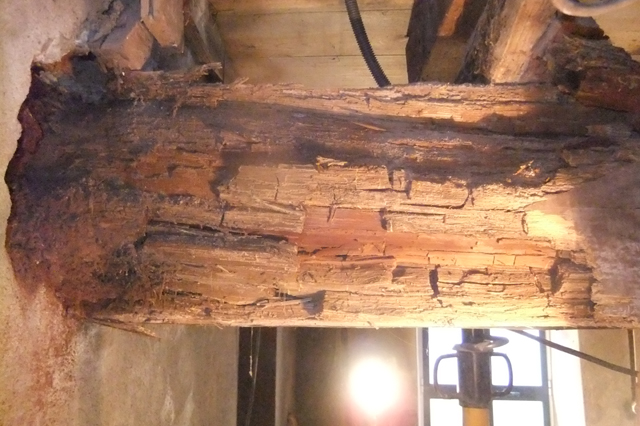 wooden beams embedded in walls wooden beams embedded in walls