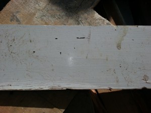 Are there small holes in your wood work?